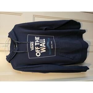 Vans Off The Wall Men's Hoodie Medium Navy Blue